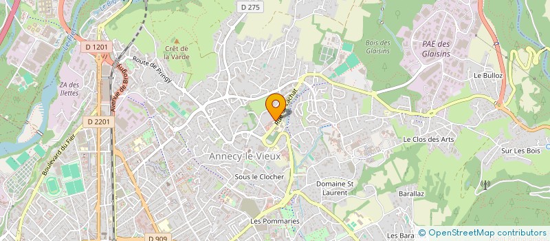 localisation de l'entreprise GROUPE FTE à ANNECY