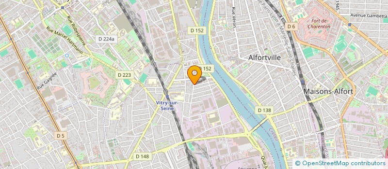 localisation de l'entreprise GROUPE FUTURA à VITRY-SUR-SEINE