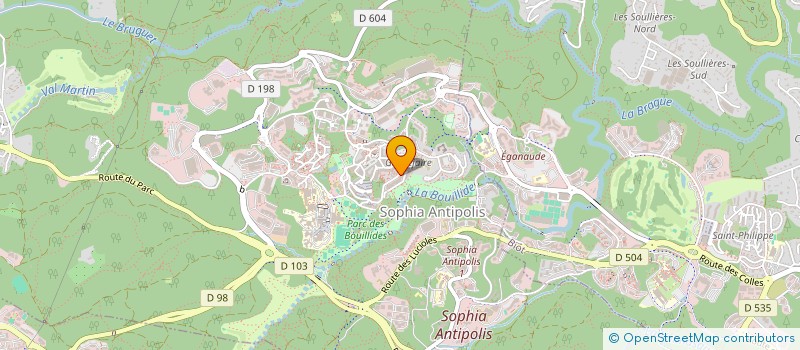 localisation de l'entreprise GROUPE G2V à VALBONNE