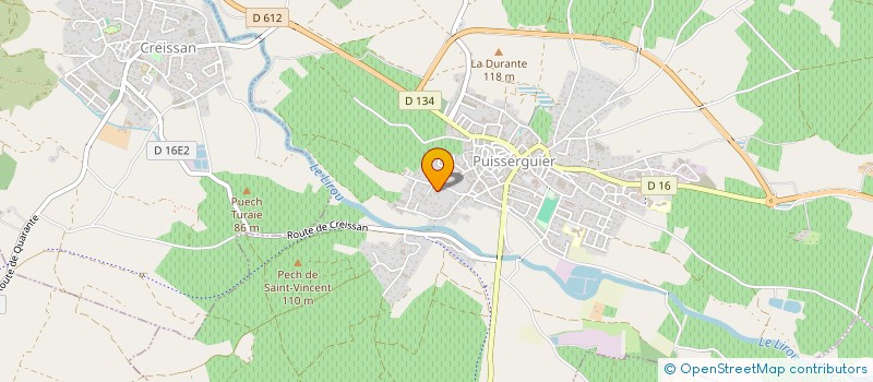 localisation de l'entreprise GROUPE GAD  PUISSERGUIER