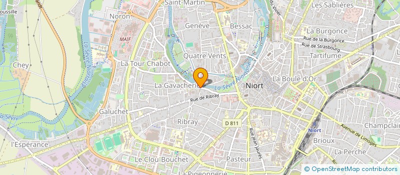 localisation de l'entreprise GROUPE GALQ  NIORT