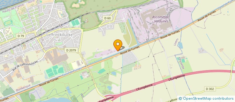 localisation de l'entreprise GROUPE GAMA  LEFFRINCKOUCKE