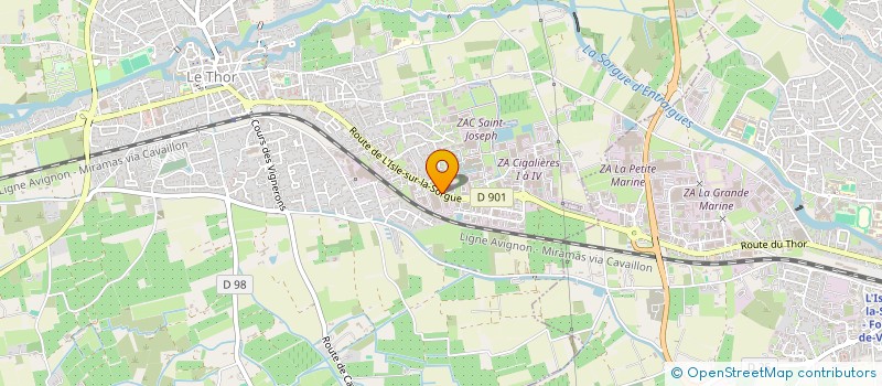 localisation de l'entreprise GROUPE GANTOP  LE THOR