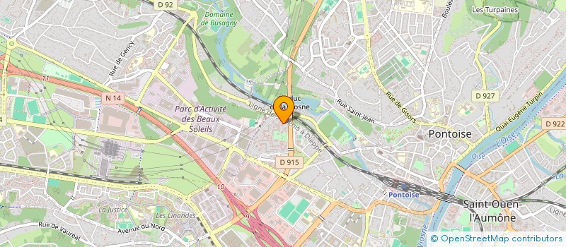 localisation de l'entreprise GROUPE GAO  PONTOISE