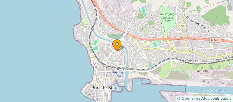 localisation de l'entreprise GROUPE GARIBALDI DES LIBRES PENSEURS DES COMMUNES A L'OUEST DE L'ETANG DE BERRE à PORT-DE-BOUC
