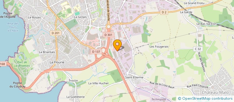 localisation de l'entreprise GROUPE GAUTIER à SAINT-MALO