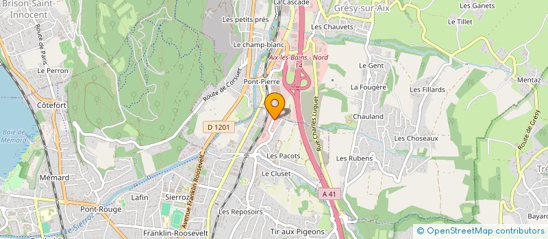 localisation de l'entreprise GROUPE GEDIS à AIX-LES-BAINS