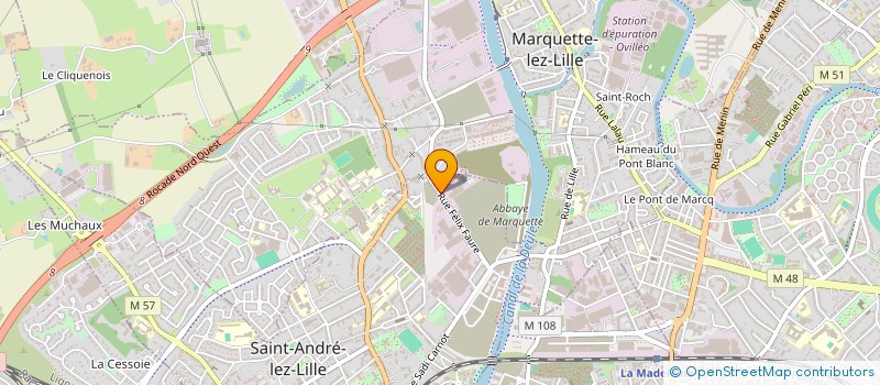 localisation de l'entreprise GROUPE GENERIC  MARQUETTE-LEZ-LILLE