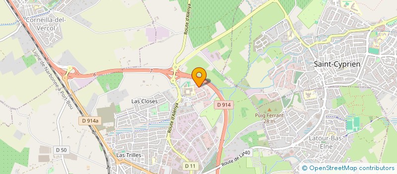 localisation de l'entreprise GROUPE GERARD FALGUERAS  ELNE