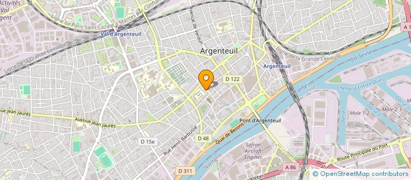 localisation de l'entreprise GROUPE GERIA à ARGENTEUIL