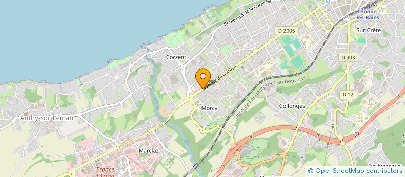 localisation de l'entreprise GROUPE GISQUET HOLDING à THONON-LES-BAINS