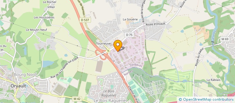 localisation de l'entreprise GROUPE GLOBAL à TREILLIERES