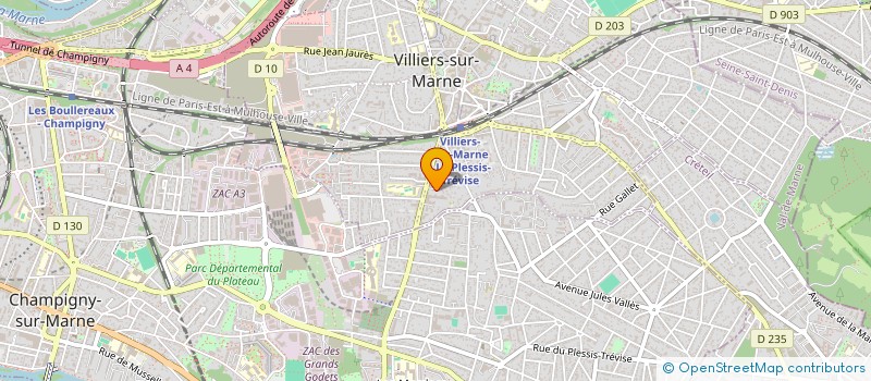 localisation de l'entreprise GROUPE GMS  VILLIERS-SUR-MARNE