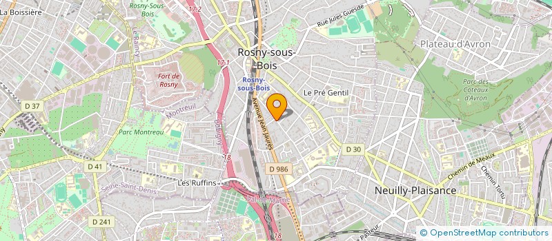 localisation de l'entreprise GROUPE GOMU à ROSNY-SOUS-BOIS