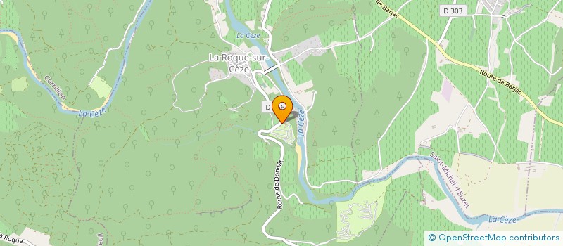 localisation de l'entreprise GROUPE GR  LA ROQUE-SUR-CEZE