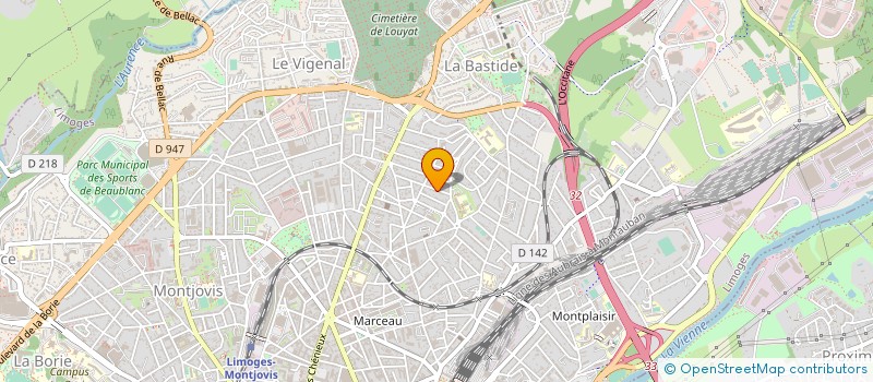 localisation de l'entreprise GROUPE GRAAL à LIMOGES