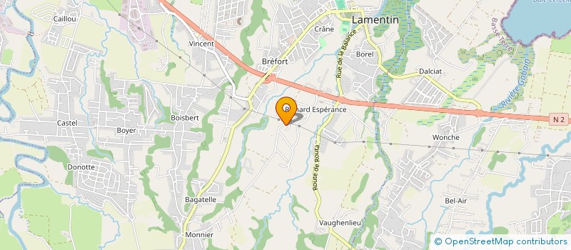 localisation de l'entreprise GROUPE GRAMONT GUADELOUPE  LAMENTIN