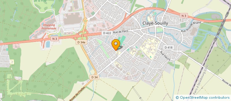 localisation de l'entreprise GROUPE GROS  CLAYE-SOUILLY