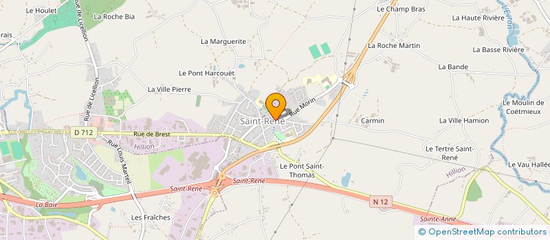 localisation de l'entreprise GROUPE GROS OEUVRE  HILLION