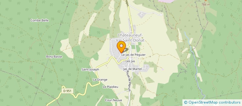 localisation de l'entreprise GROUPE GSR  CHATEAUNEUF-VAL-SAINT-DONAT