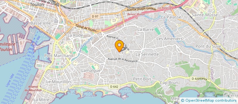 localisation de l'entreprise GROUPE GUEZ JYS  TOULON