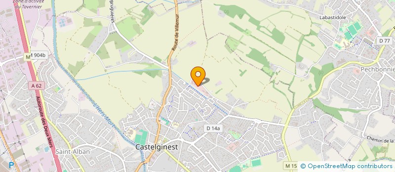 localisation de l'entreprise GROUPE GV  CASTELGINEST