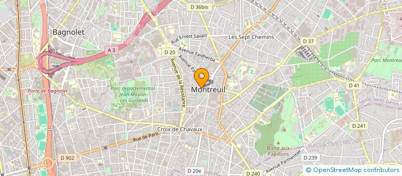 localisation de l'entreprise GROUPE H à MONTREUIL