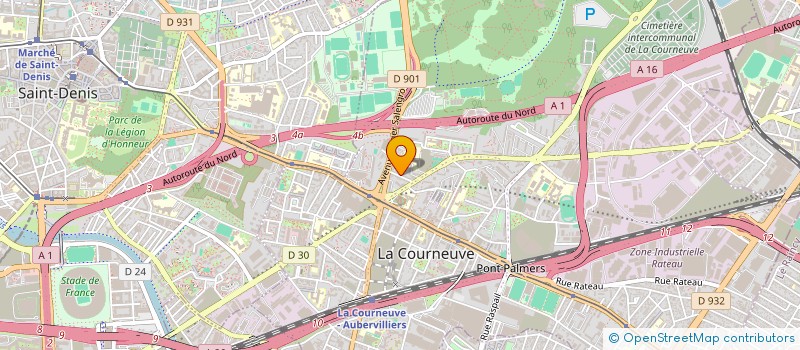 localisation de l'entreprise GROUPE HAMDY à LA COURNEUVE