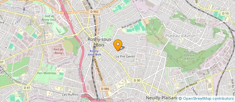 localisation de l'entreprise GROUPE HARMONY à ROSNY-SOUS-BOIS