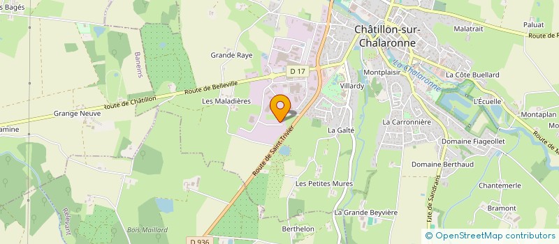 localisation de l'entreprise GROUPE HAZAMI  CHATILLON-SUR-CHALARONNE