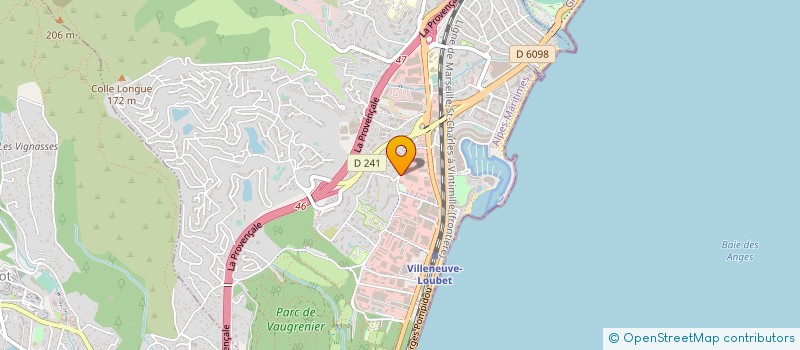 localisation de l'entreprise GROUPE HDPH à VILLENEUVE-LOUBET