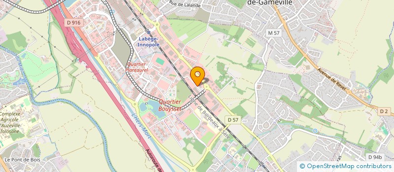 localisation de l'entreprise GROUPE HEMODIA à LABEGE