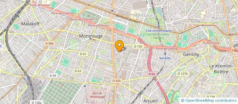 localisation de l'entreprise GROUPE HEXAPAGE à MONTROUGE