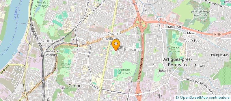 localisation de l'entreprise GROUPE HEZ  CENON