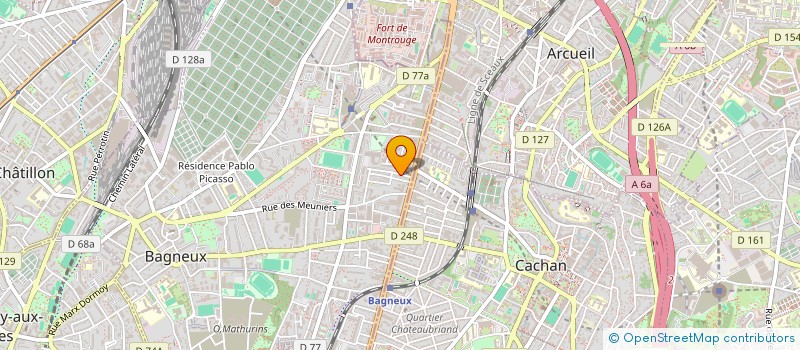 localisation de l'entreprise GROUPE HOLDING BOUYGE à BAGNEUX