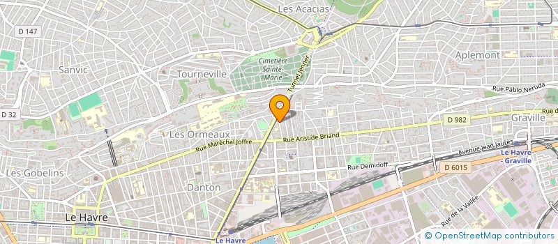 localisation de l'entreprise GROUPE HOMMES & PERFORMANCES à LE HAVRE