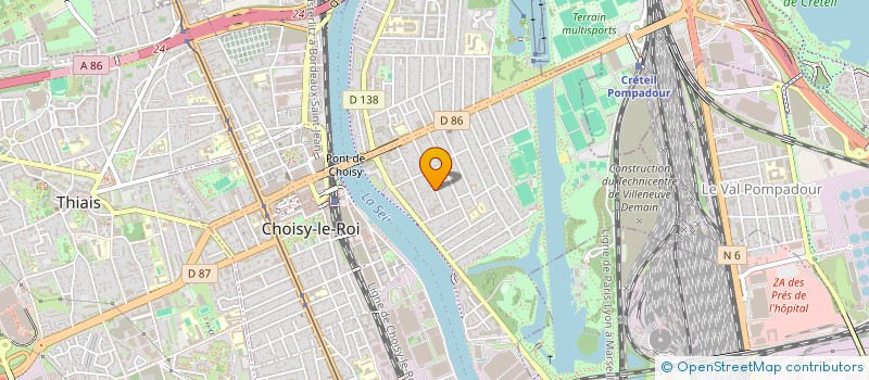 localisation de l'entreprise GROUPE HONORUS  CHOISY-LE-ROI