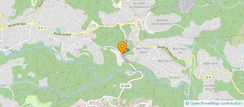 localisation de l'entreprise GROUPE HORIZON à VALBONNE