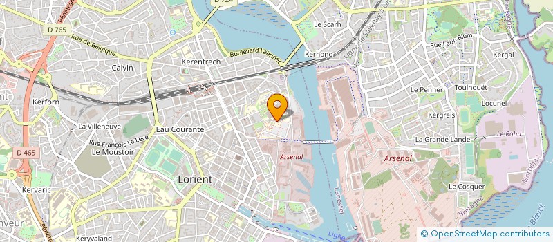 localisation de l'entreprise GROUPE HOSPITALIER BRETAGNE SUD  LORIENT