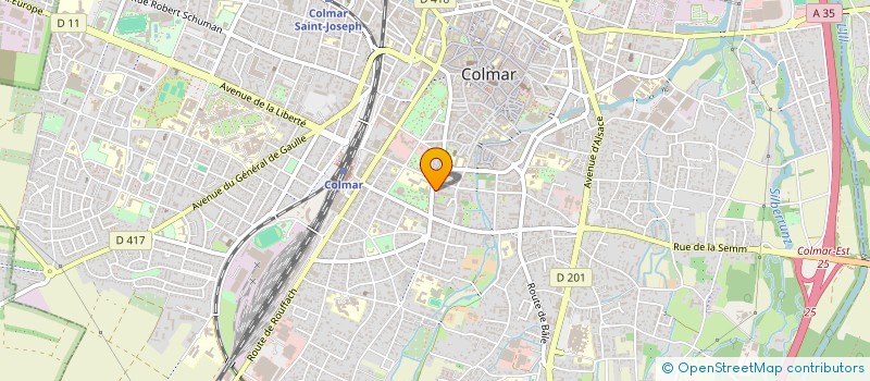 localisation de l'entreprise GROUPE HOSPITALIER PRIVE CENTRE ALSACE  COLMAR