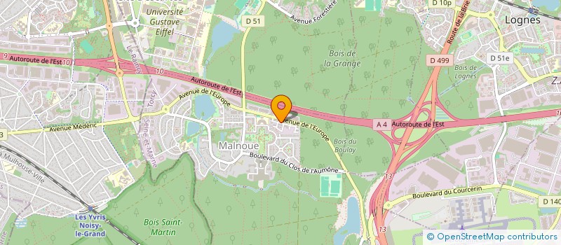 localisation de l'entreprise GROUPE HPI à EMERAINVILLE