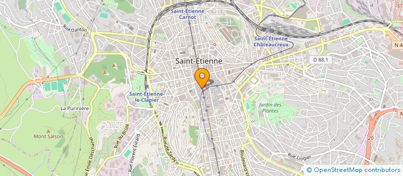 localisation de l'entreprise GROUPE HUBERT PATURAL  SAINT-ETIENNE