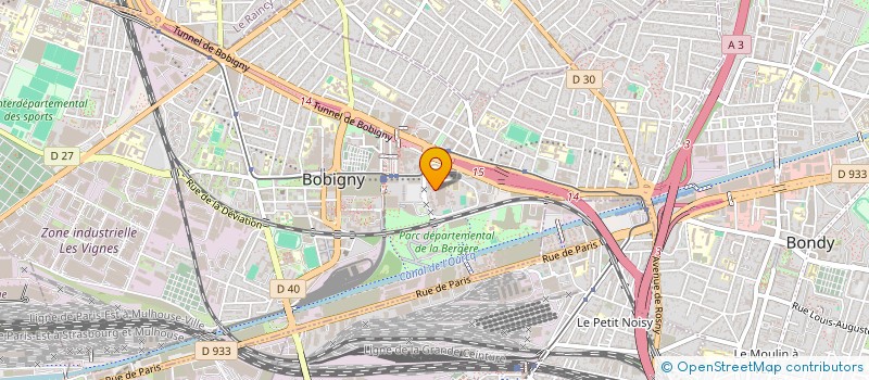 localisation de l'entreprise GROUPE HUISSIER JUSTICE AUDIENCIER CORRE à BOBIGNY