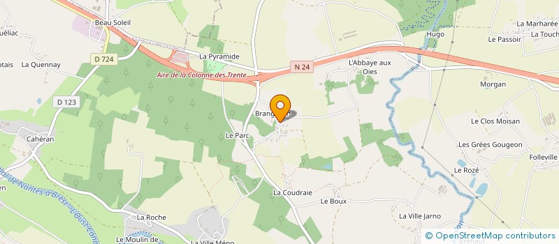 localisation de l'entreprise GROUPE HUREL  GUILLAC