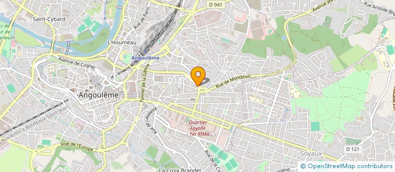 localisation de l'entreprise GROUPE HYDRIS COMMUNICATION à ANGOULEME