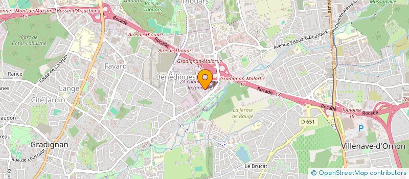 localisation de l'entreprise GROUPE HYGIENE ET SECURITE AQUITAINE  VILLENAVE-D'ORNON