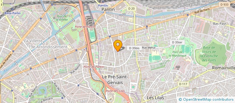 localisation de l'entreprise GROUPE ICONEX à PANTIN