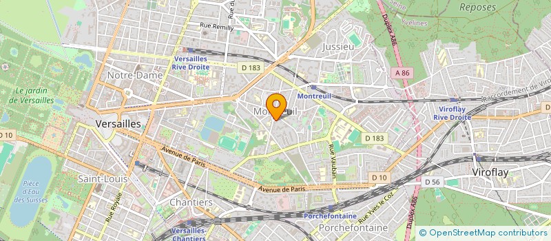 localisation de l'entreprise GROUPE ICS à VERSAILLES
