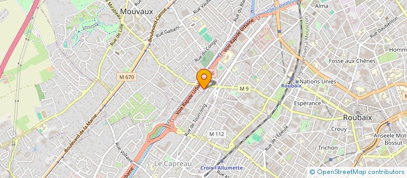 localisation de l'entreprise GROUPE IMHOTEK  TOURCOING