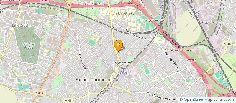 localisation de l'entreprise GROUPE IMMO LEADER à RONCHIN